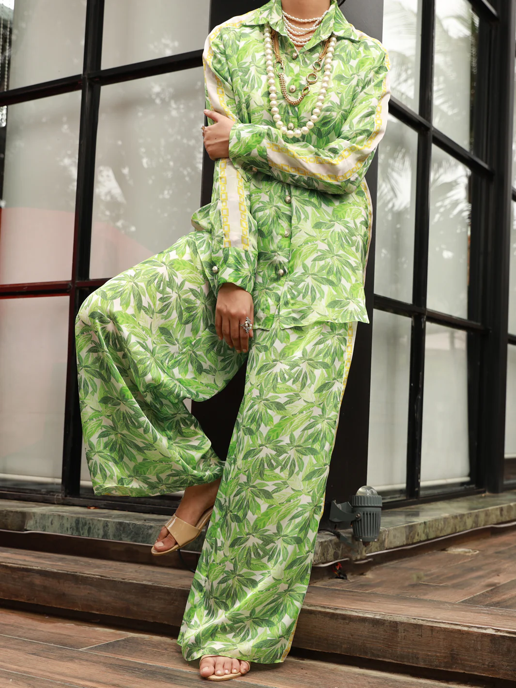 GREEN SATIN 2PC STITCHED | AL-2PS-LKS-US-847/S LK-847A