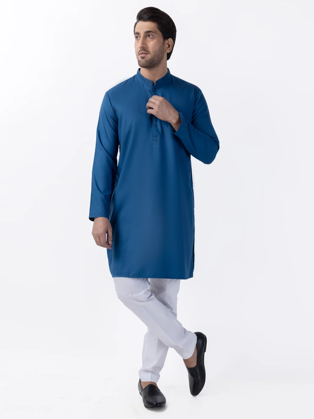 BLUE BLENDED KURTA | AL-K-1166/AM-6189A