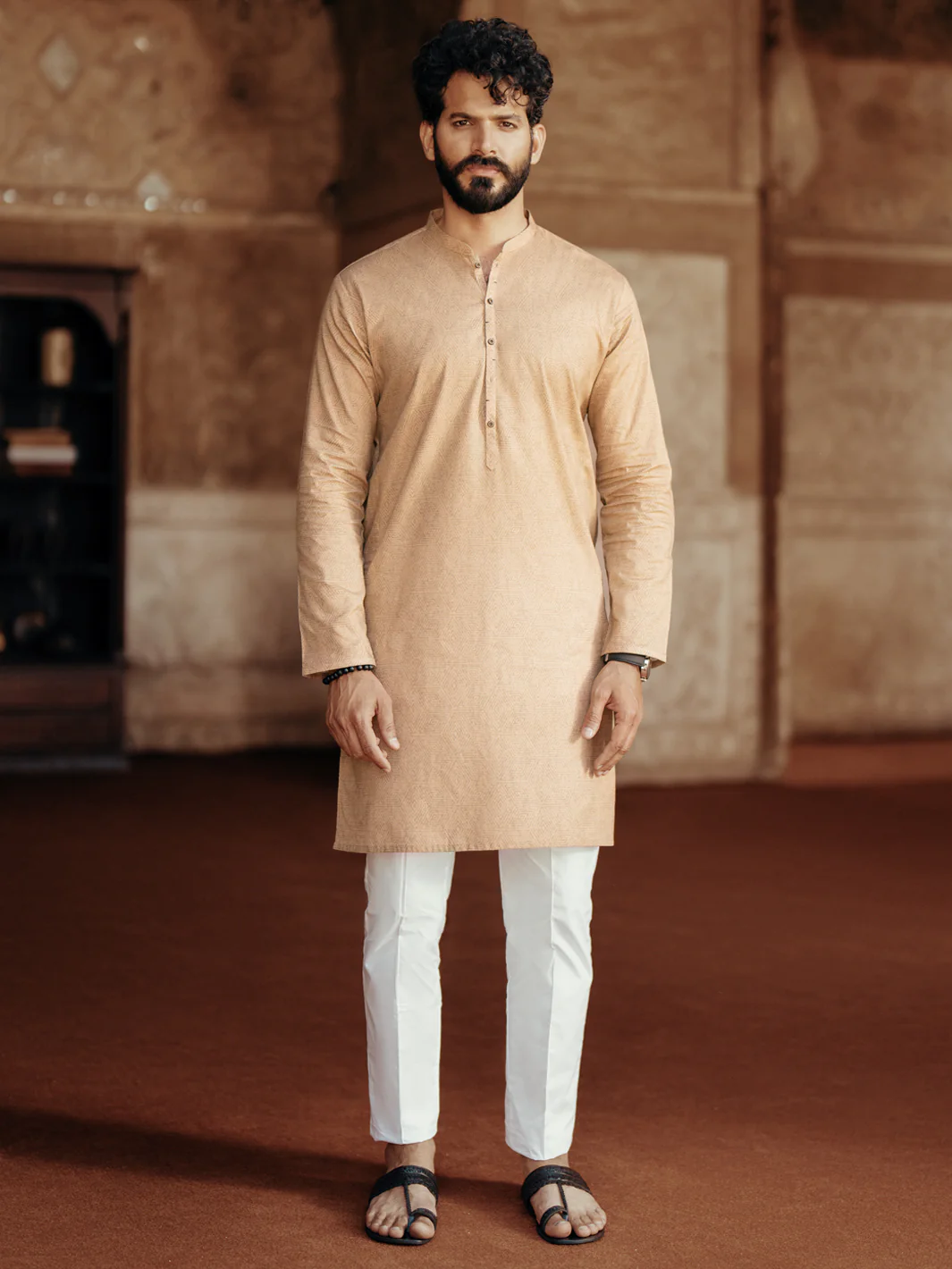 BLUE COTTON KURTA | AL-K-1184/AM-6235C