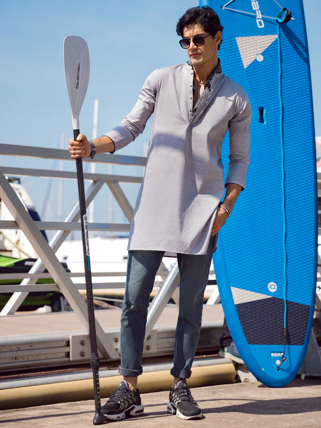 GREY COTTON KURTA | AL-K-US-1053/AM-5076D