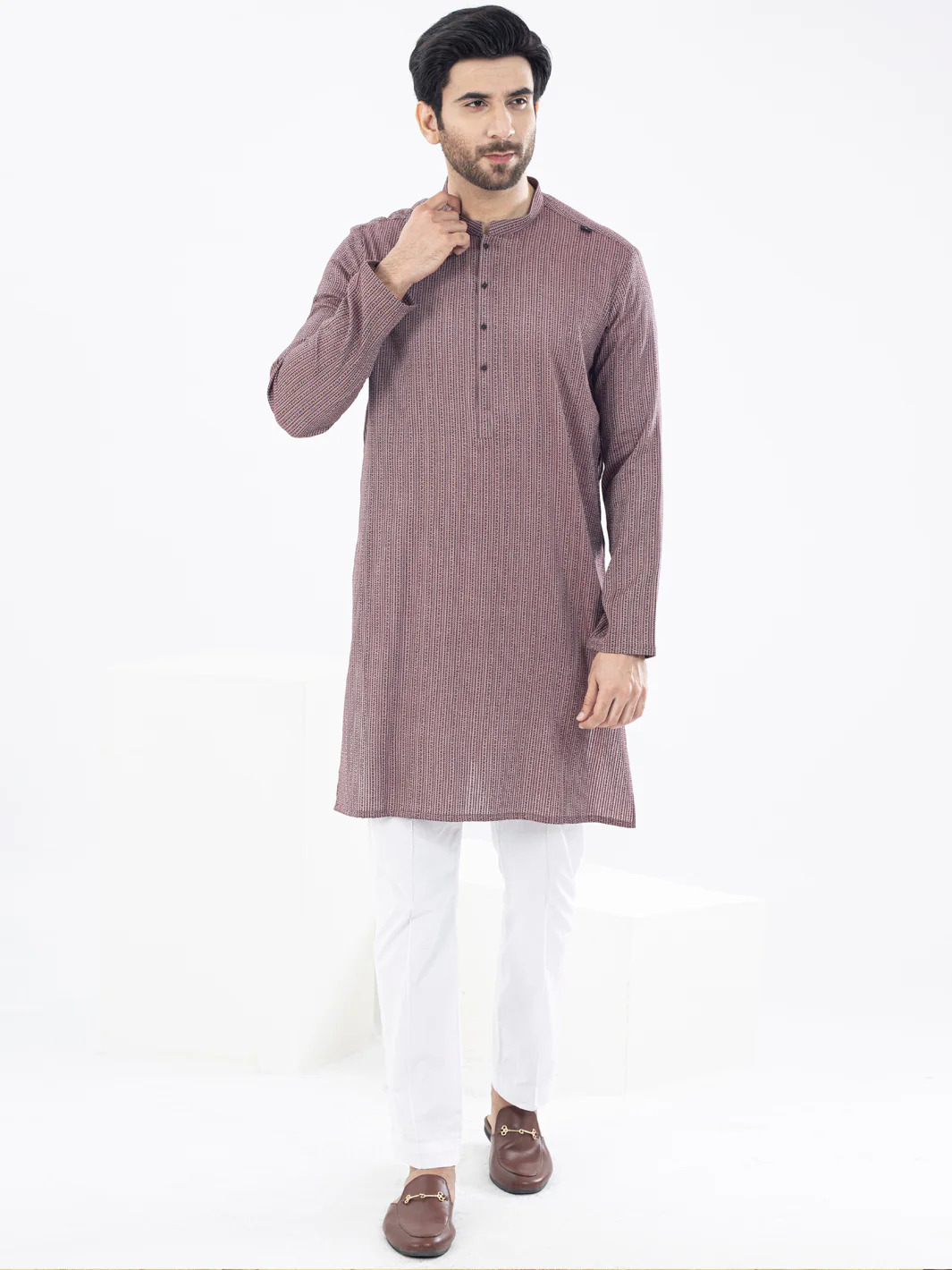 PINK COTTON KURTA | AL-K-US-1071/AM-5071H