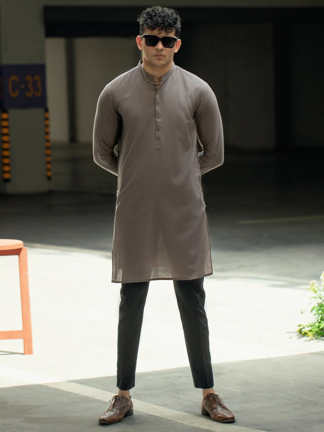 BROWN KURTA | AL-K-US-1089/AM-6103C