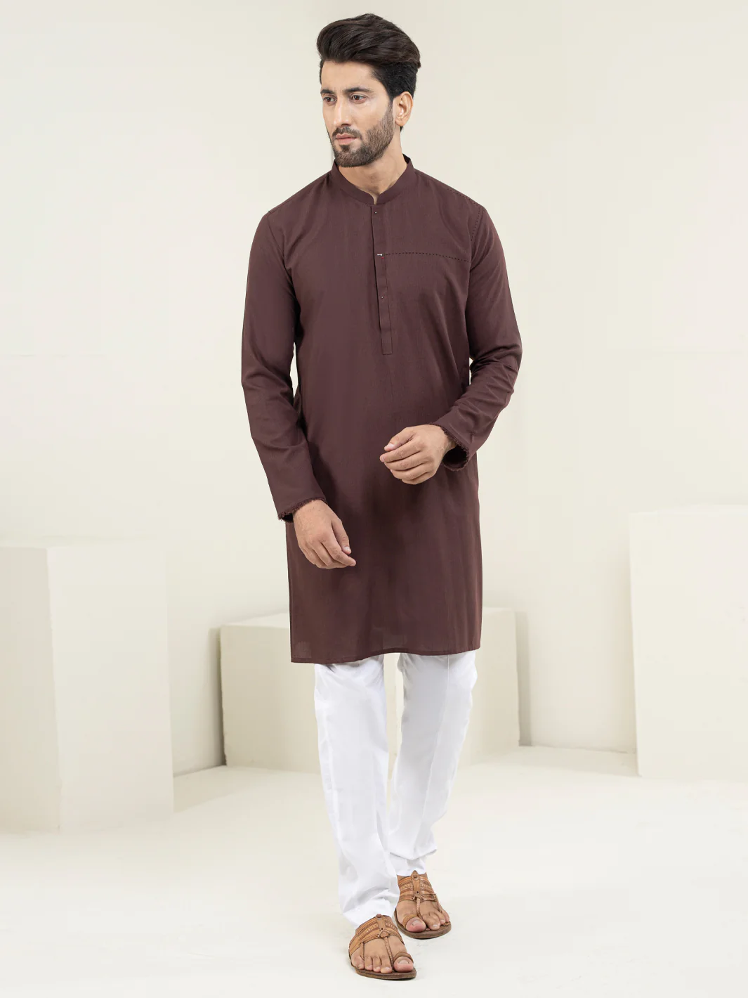 MAROON KURTA | AL-K-US-1090/AM-6103D