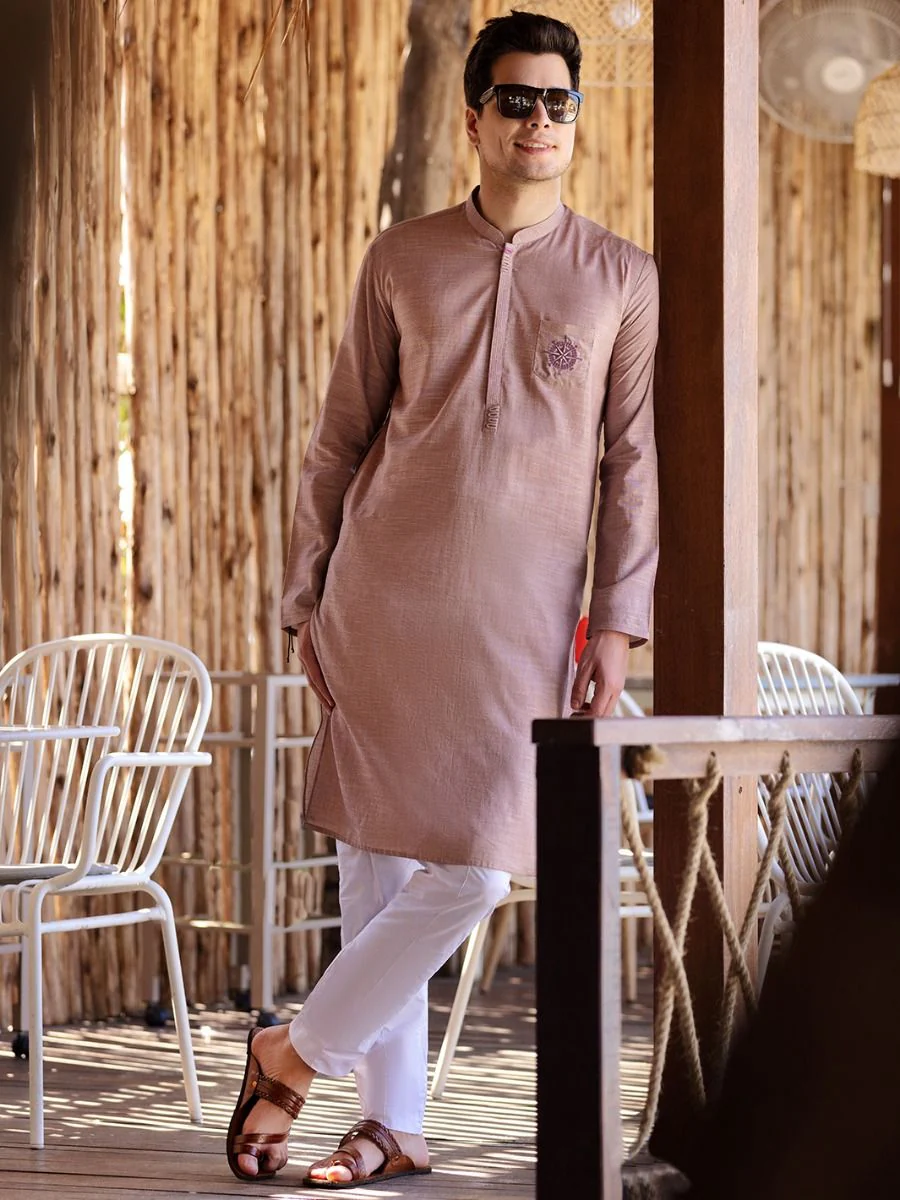 PRUSSIAN BLUE COTTON KURTA | AL-K-US-961/AM-947B
