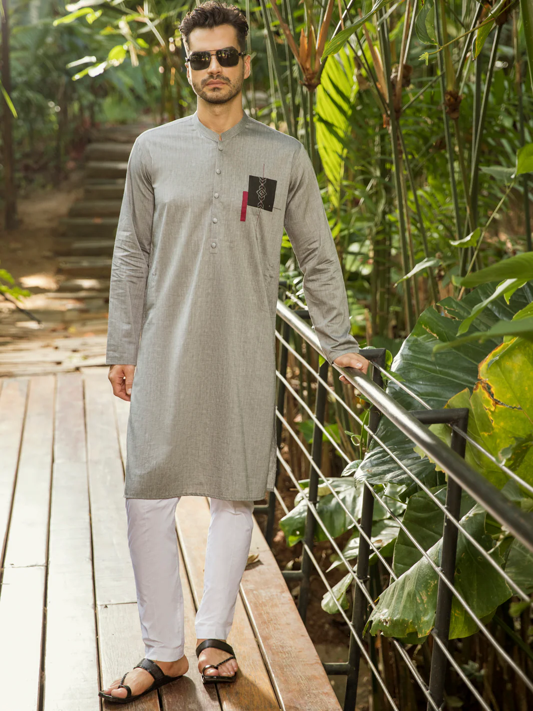 GREY COTTON KURTA | AL-K-US-995/AM-945-1D
