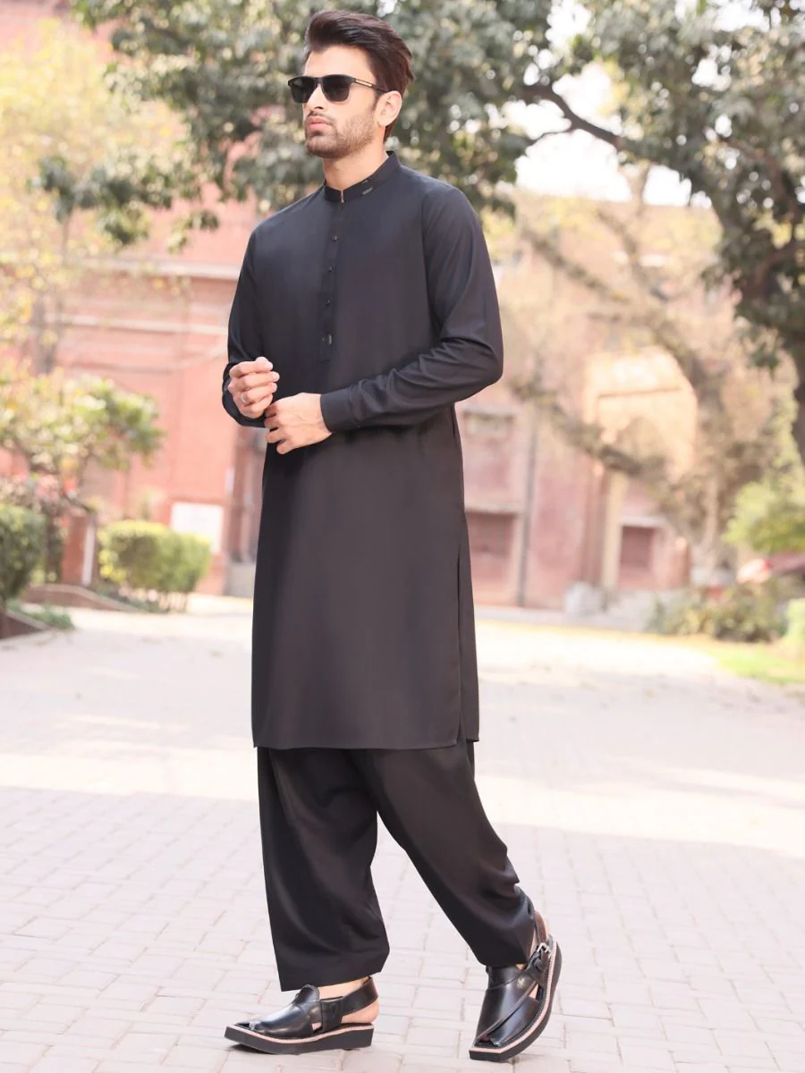 BLACK KAMEEZ SHALWAR | AL-KS-US-2545 V-2 2021
