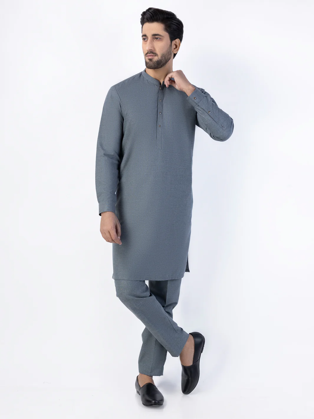 GREY BLENDED KURTA TROUSERS | AL-KT-US-3024C/AM-6169C