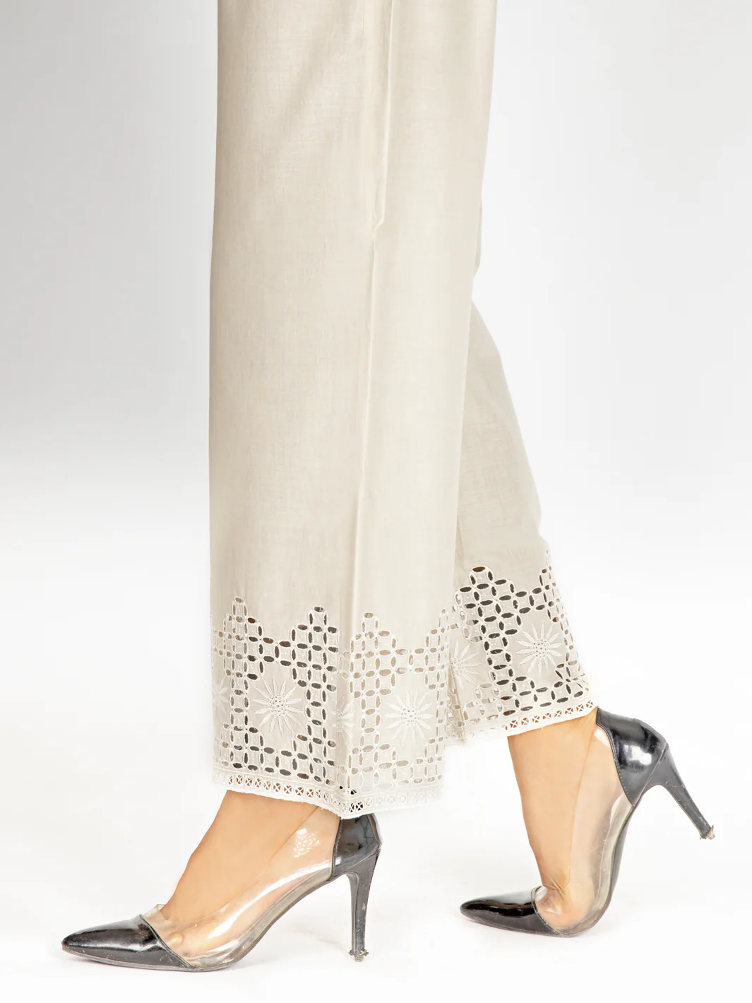 BEIGE LAWN TROUSERS | AL-T-US-516A/AWP-354SH