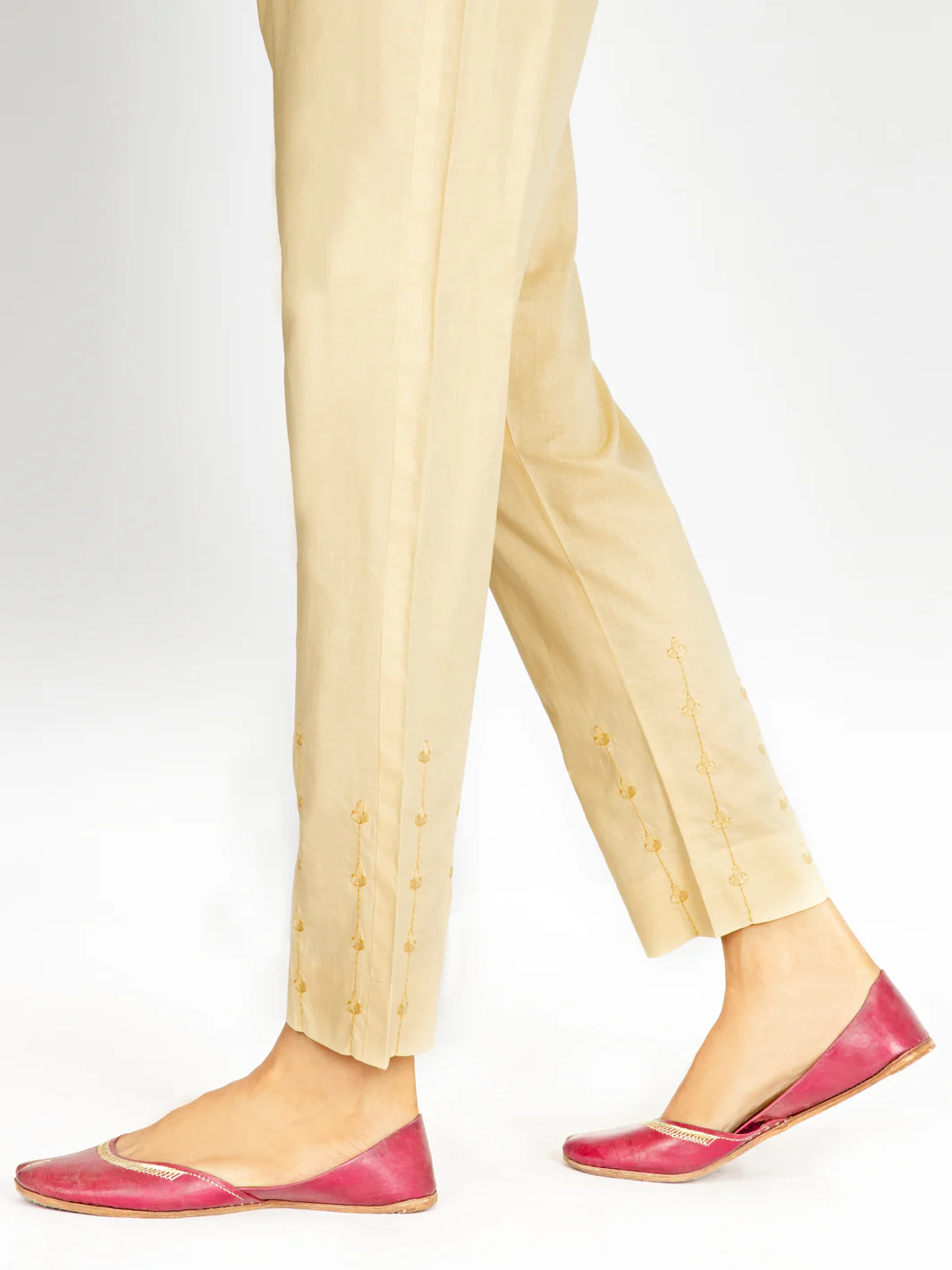 CREAM LAWN TROUSERS | AL-T-US-529/ALP-546SH