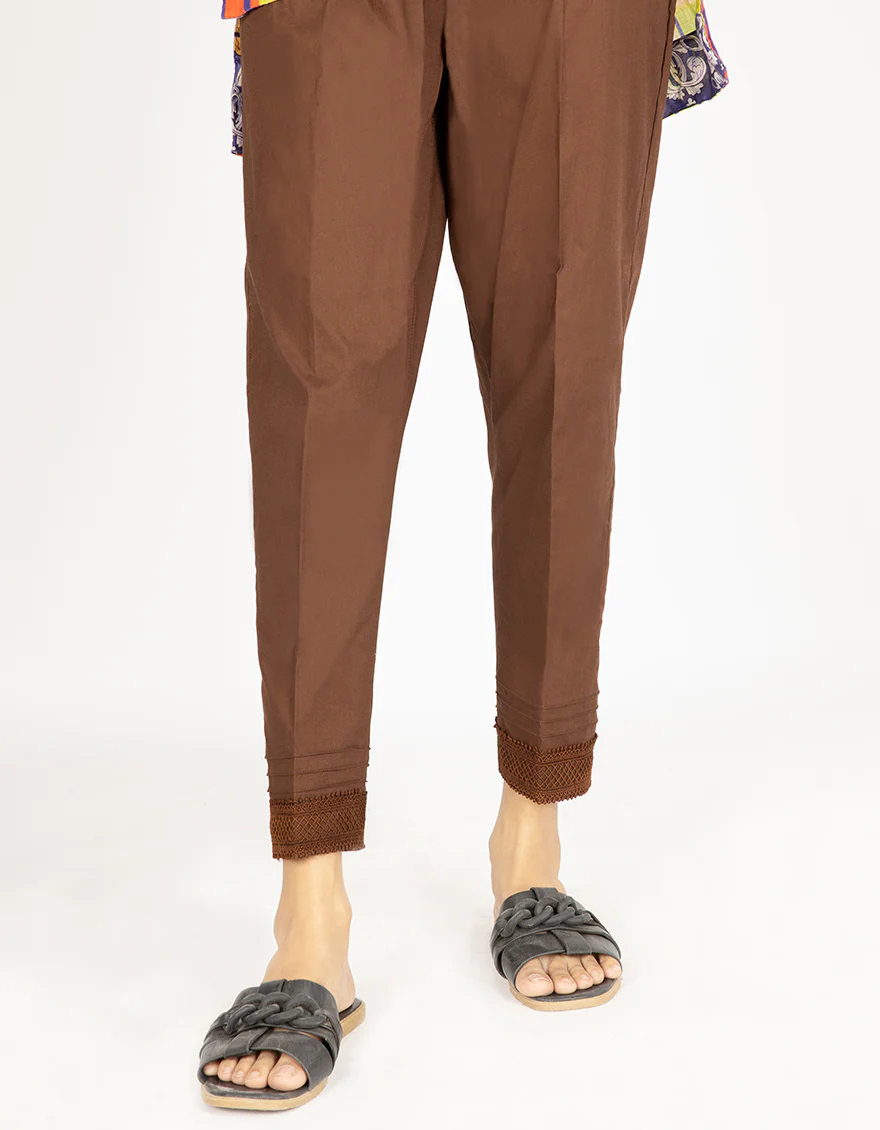 BROWN LAWN TROUSERS | AL-T-US-542/ALP-1164 SH