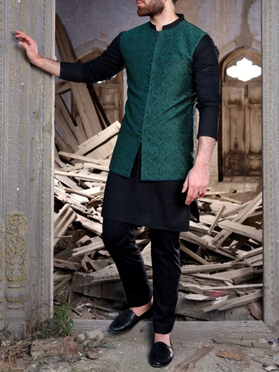 GREEN WAISTCOAT | AL-WC-US-302/AM-718A