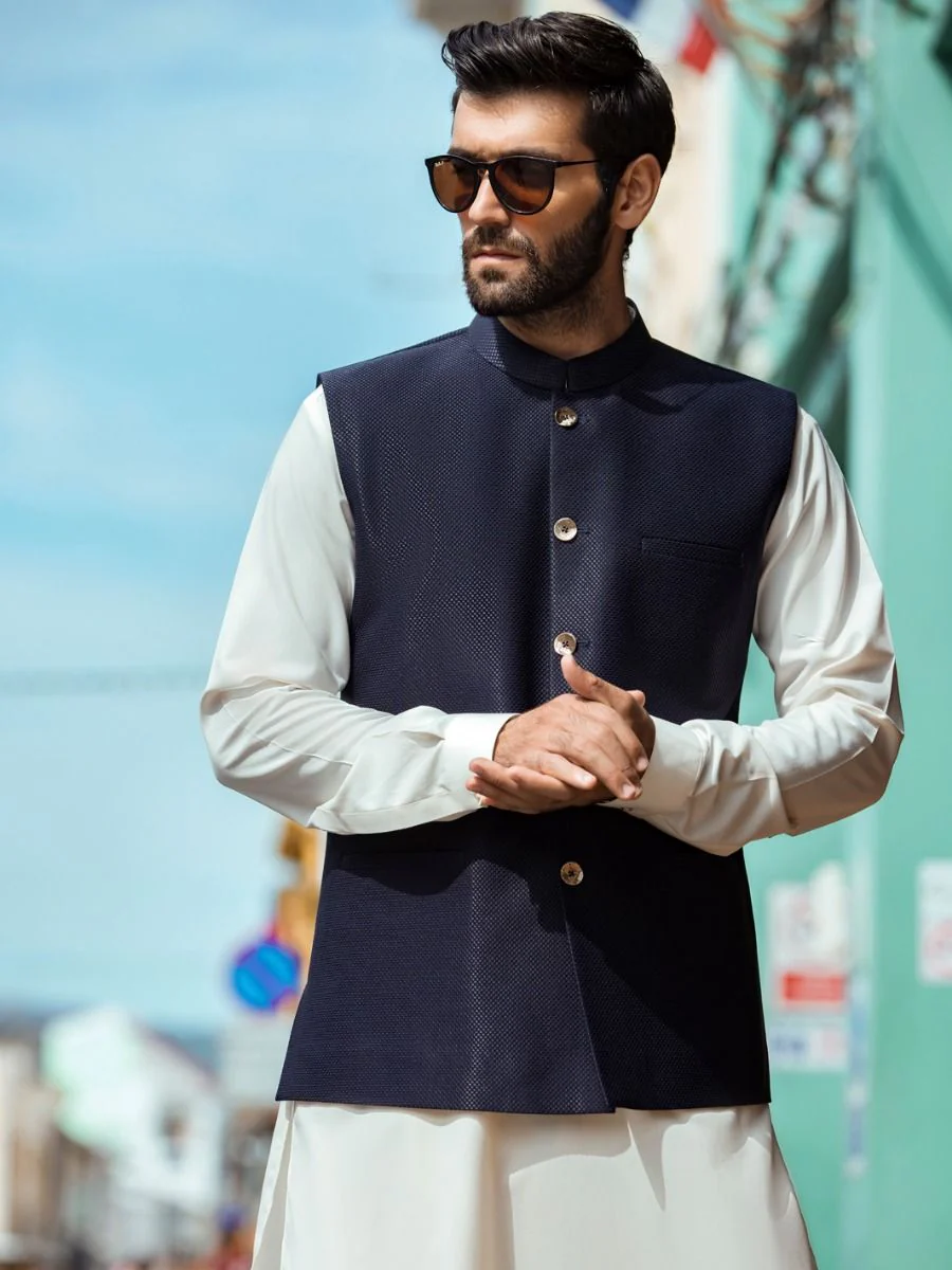 NAVY BLUE WAISTCOAT | AL-WC-US-407/AM-723C