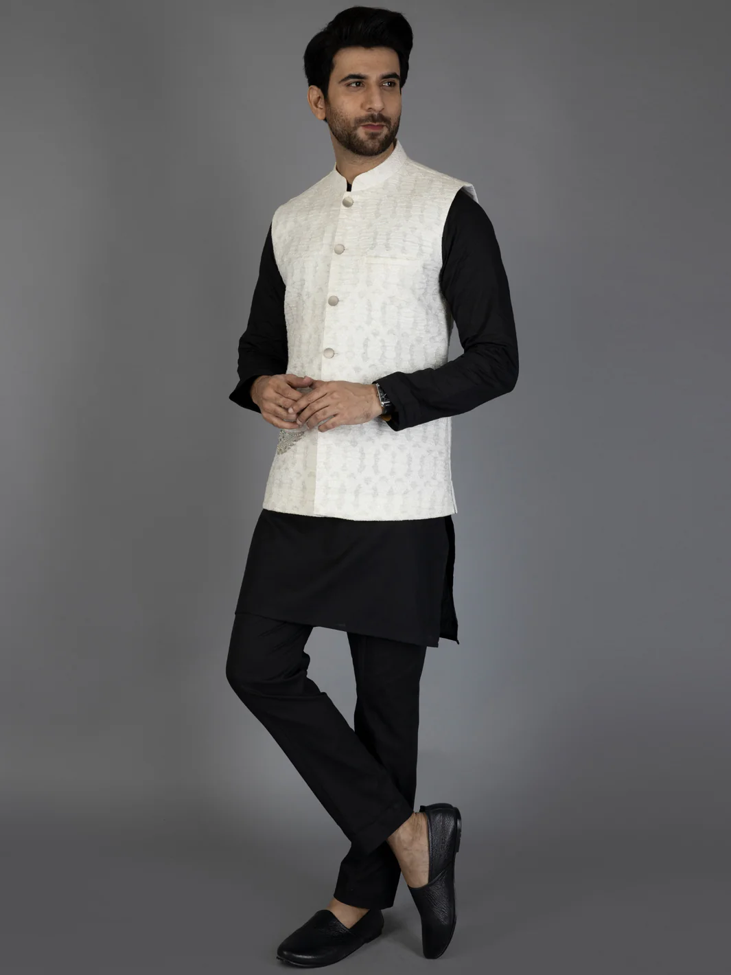 WHITE WAISTCOAT | AL-WC-US-439/AM-313A