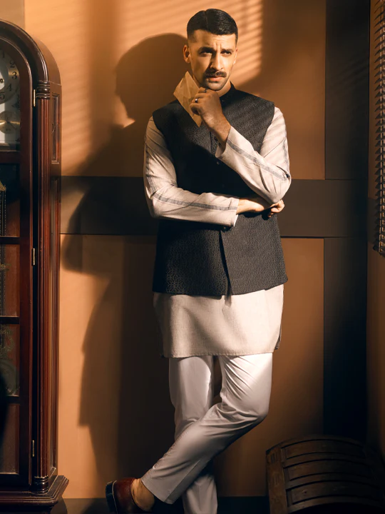 BLACK WAISTCOAT | AL-WC-US-444/AM-8055A