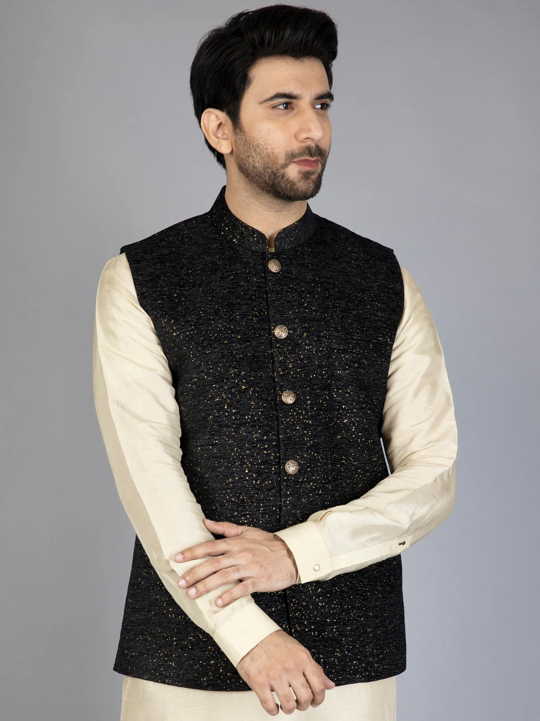 BLACK WAISTCOAT | AL-WC-US-446/AM-8036A