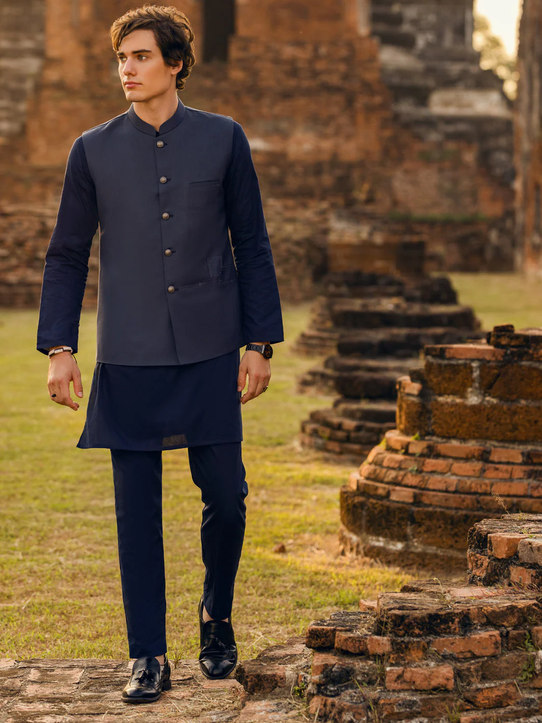 BLUE WAISTCOAT | AL-WC-US-481/AM-6144C