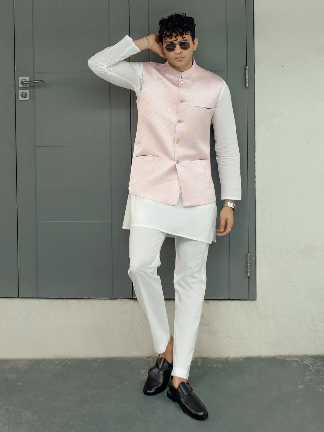 LIGHT PINK WAISTCOAT | AL-WC-US-509/AM-8043A