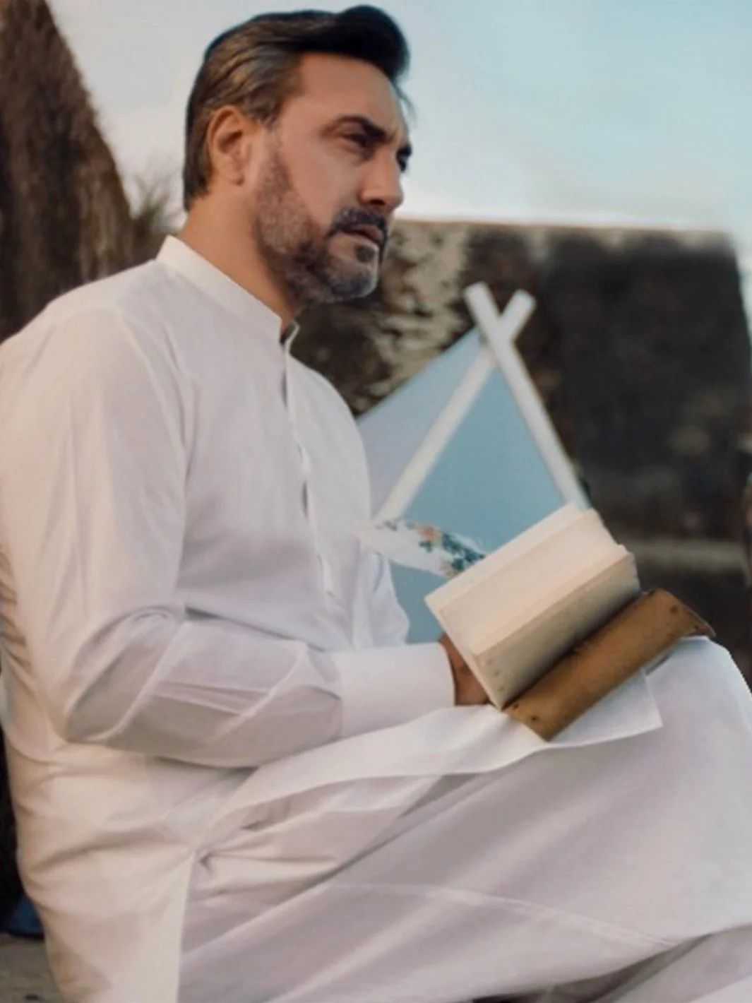 WHITE COTTON KAMEEZ SHALWAR | ALBQ-KS-US-001-R8/AM-6081A
