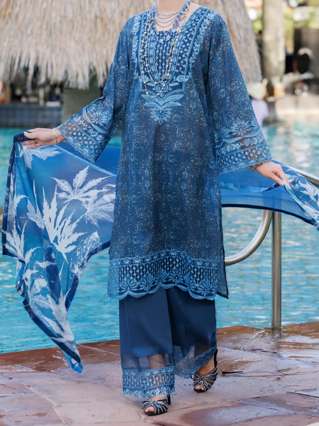BLUE LAWN 3PC STITCHED | ALP-3PS-1992/S FB-1992A