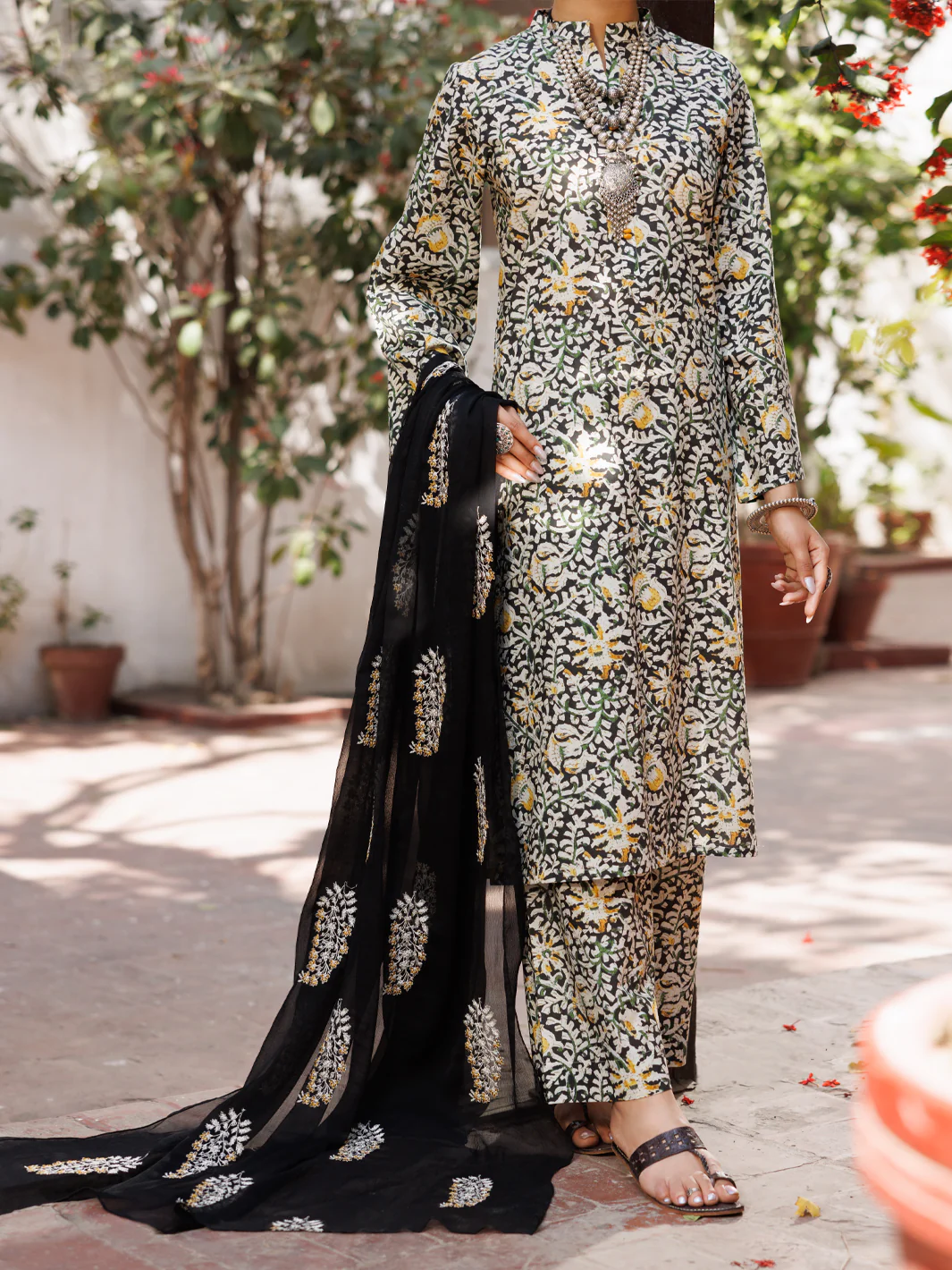 IVORY LAWN 3PC STITCHED | ALP-3PS-2148/S FB-2148A