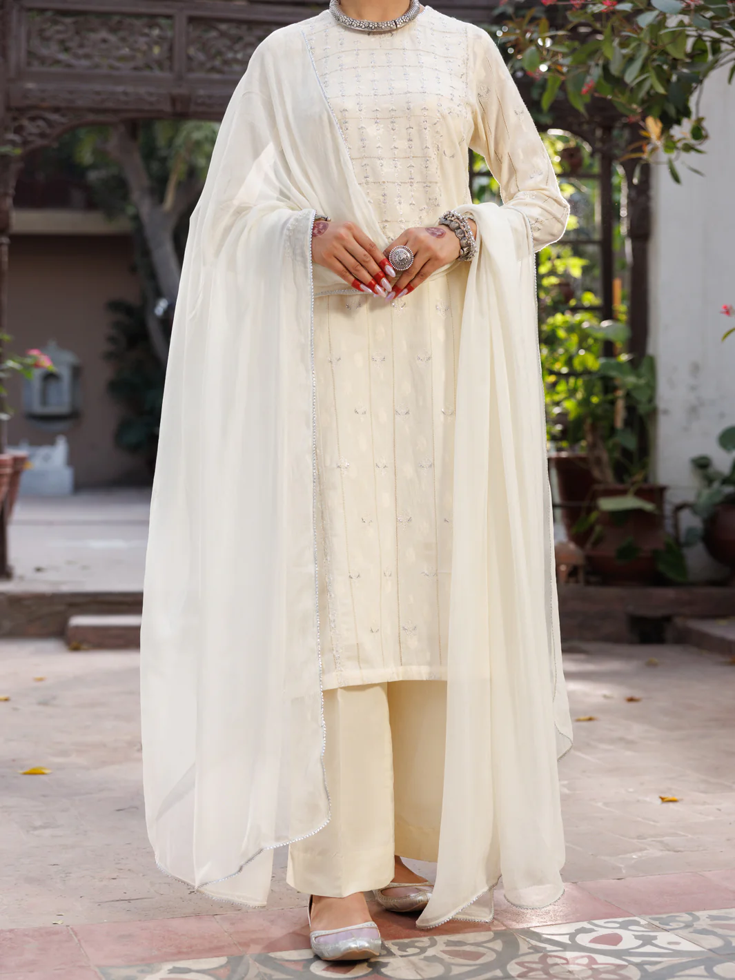 OFF WHITE DOBBY 3PC STITCHED | ALP-3PS-2167/S AM-3099A
