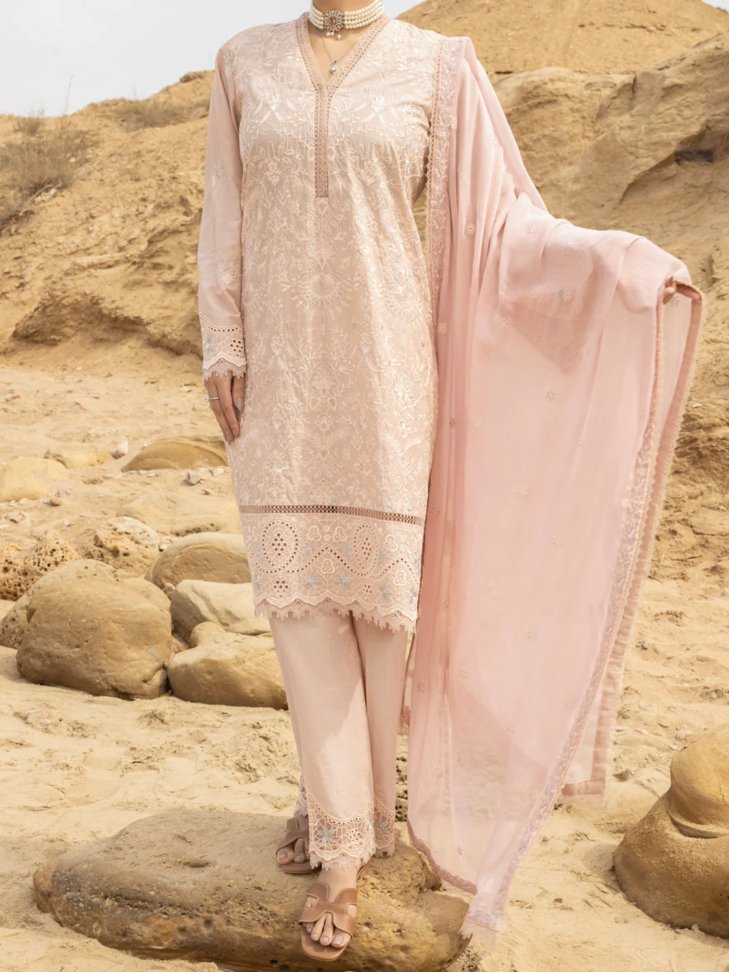 SKIN LAWN 3PC STITCHED | ALP-3PS-2185/S FB-2185A