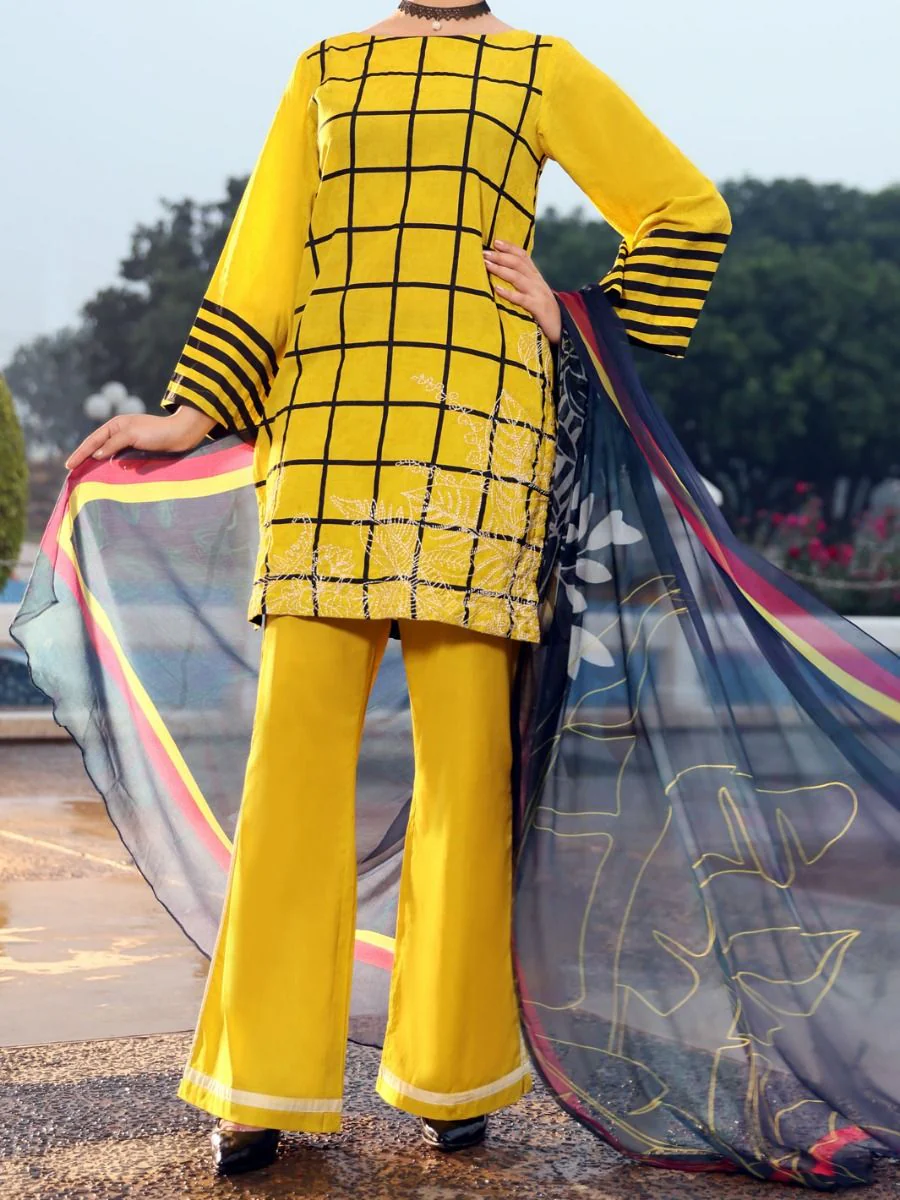 YELLOW 3PC UNSTITCHED | ALP-3PS-US-1035 V-1 2021