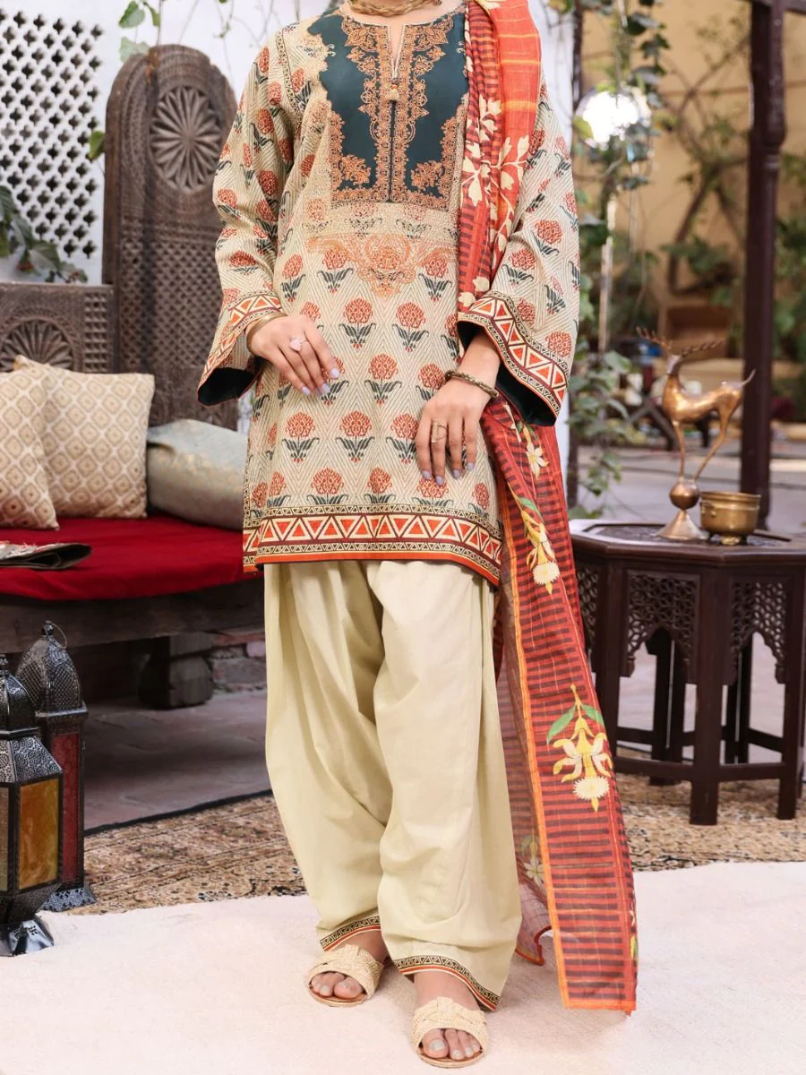 BLACK GRAPE LAWN 3PC UNSTITCHED | ALP-3PS-US-1080 V-2 2021