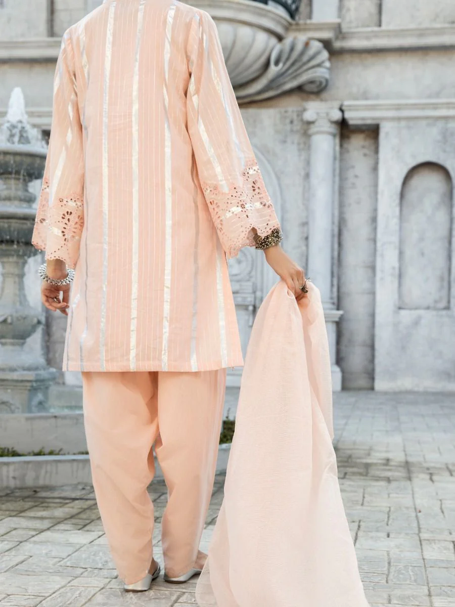 PINK YARN DYED 3PC STITCHED | ALP-3PS-US-1188/S FB-1174B - Image 2