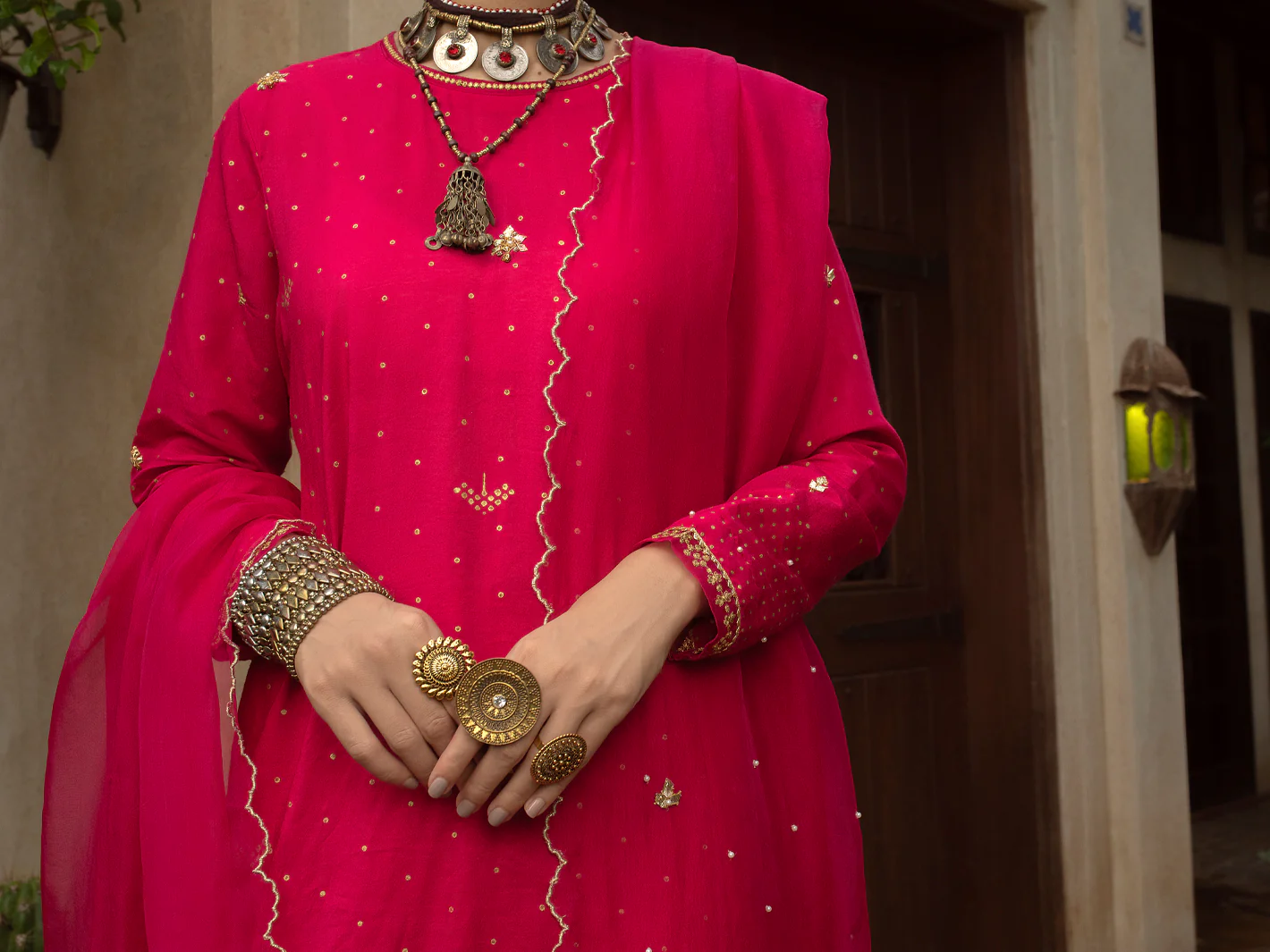 PINK PLAIN 3PC STITCHED | ALP-3PS-US-1397/S FB-1397A - Image 6