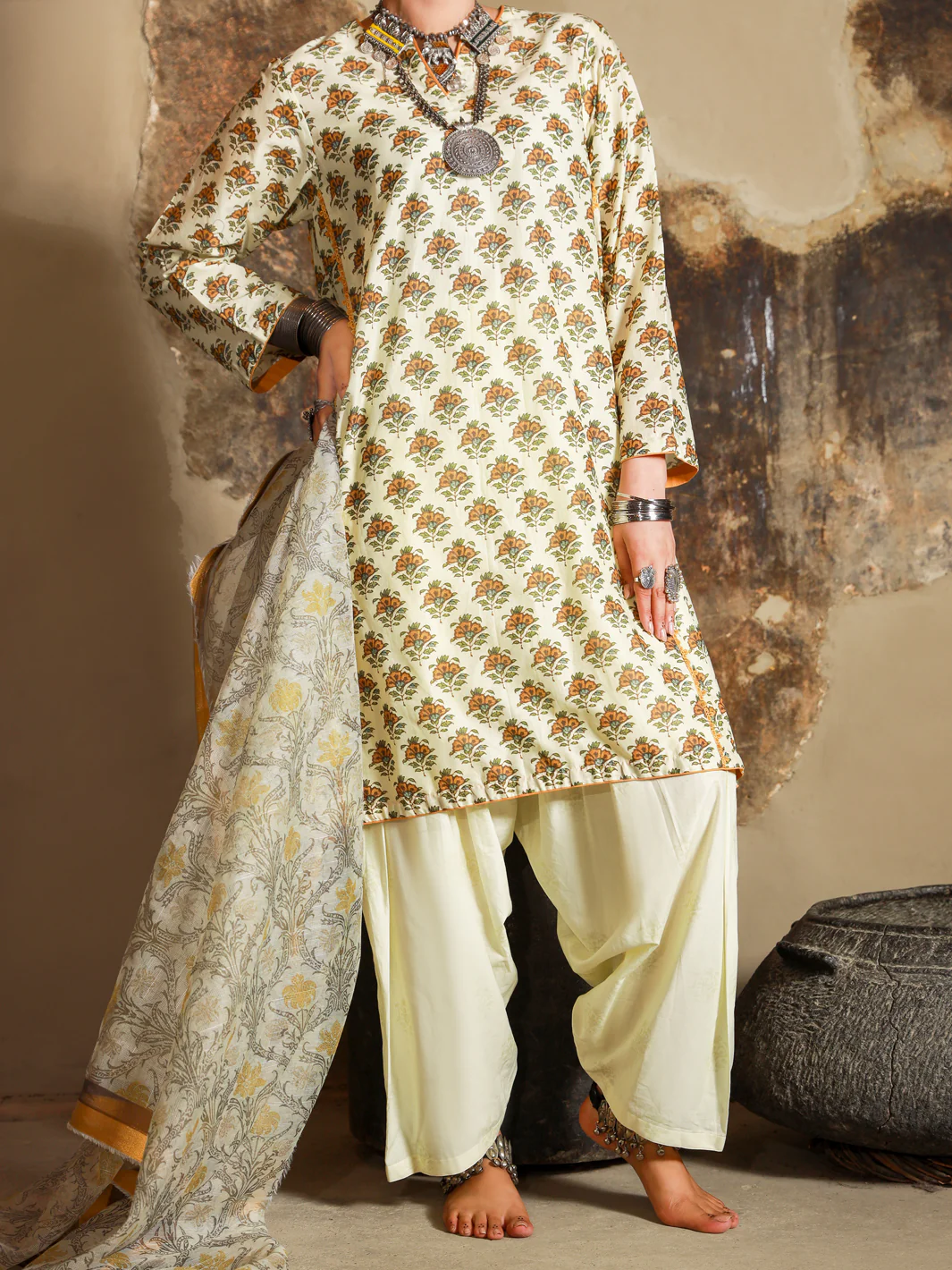 PISTA GREEN LAWN 3PC STITCHED | ALP-3PS-US-1415/S FB-1415A