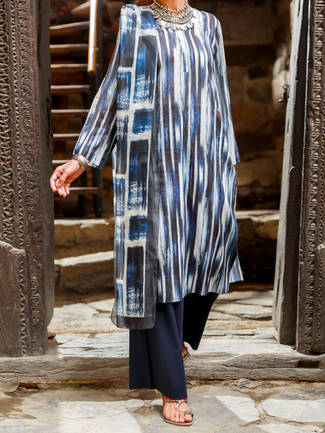 BLUE LAWN 3PC STITCHED | ALP-3PS-US-1418/S FB-1418A