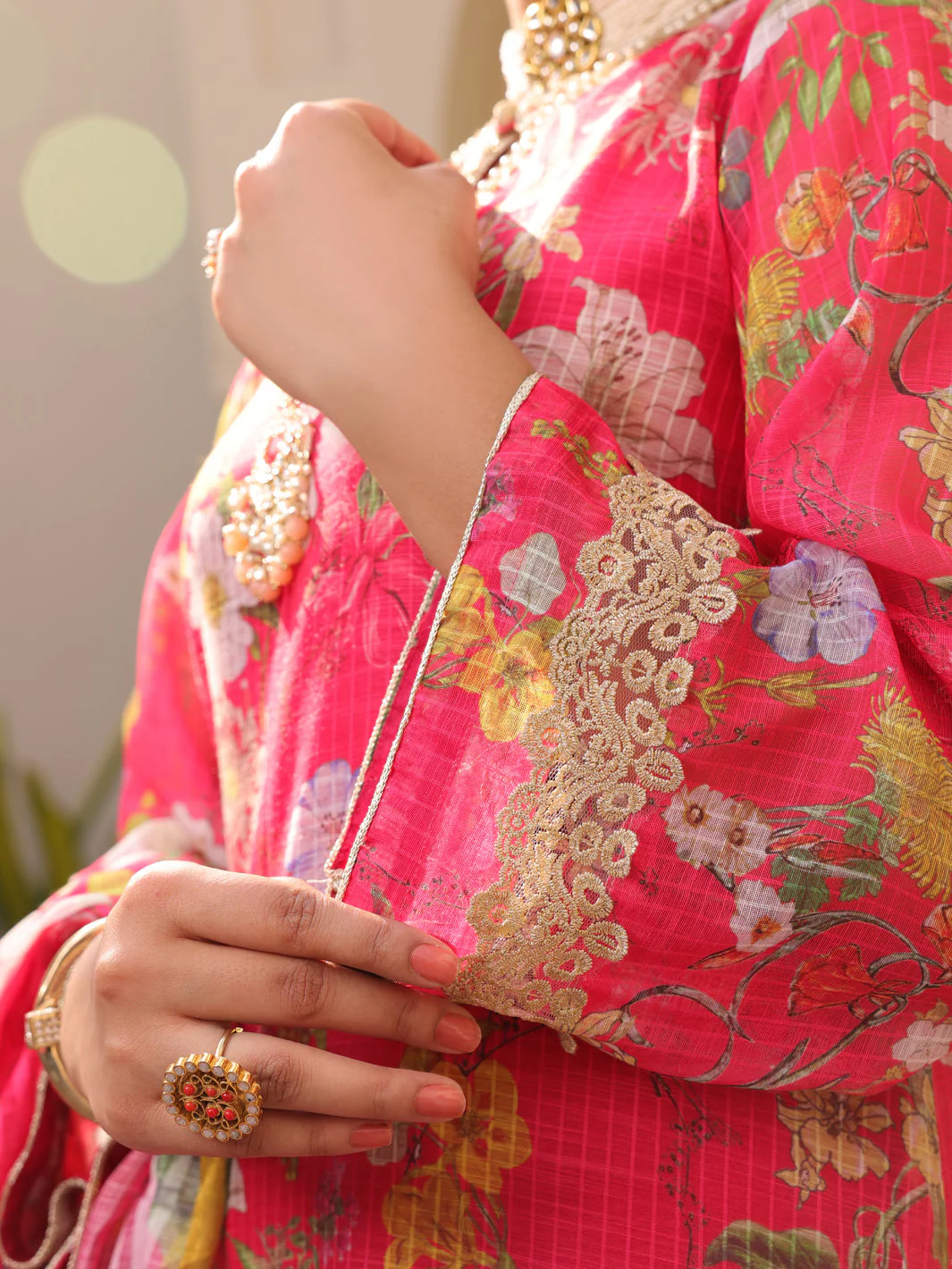 FUCHSIA 3PC STITCHED | ALP-3PS-US-1613/S FB-1613A - Image 3