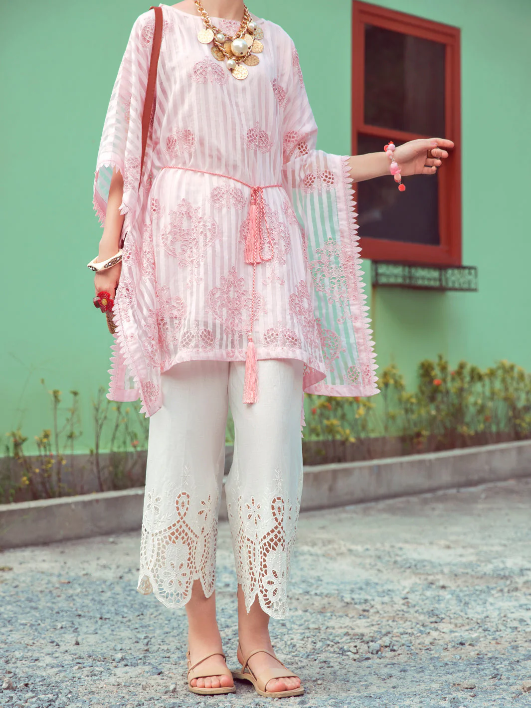 PINK KHADDI KURTI | ALP-LK-US-1352/AM-2491A