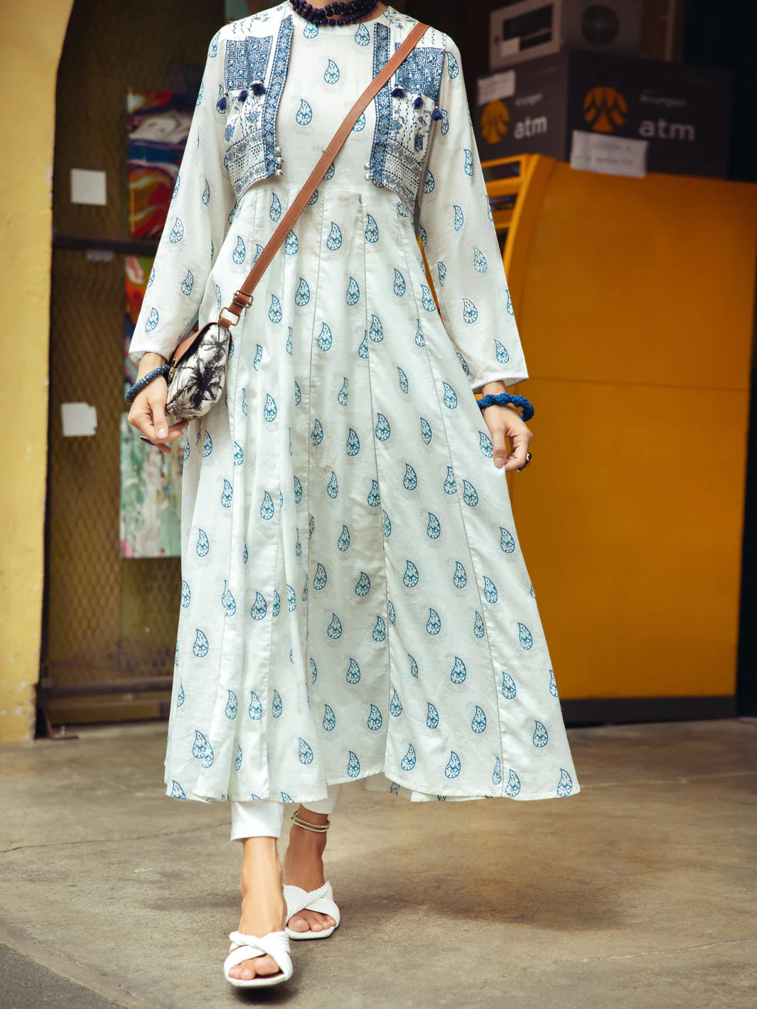 WHITE KURTI | ALP-LK-US-1759/FB-1759A