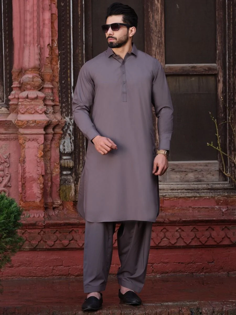 GREY KAMEEZ SHALWAR | ALWA-KS-US-181/AM-813-1B