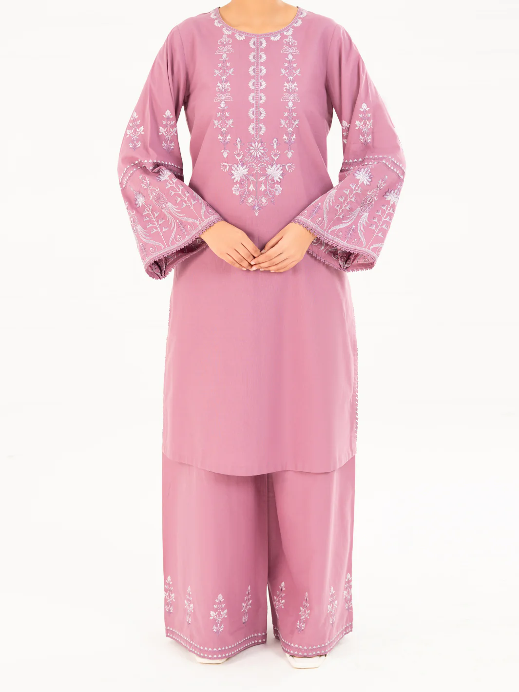 LILAC CAMBRIC KURTI | AWP-LK-849/FB-849A