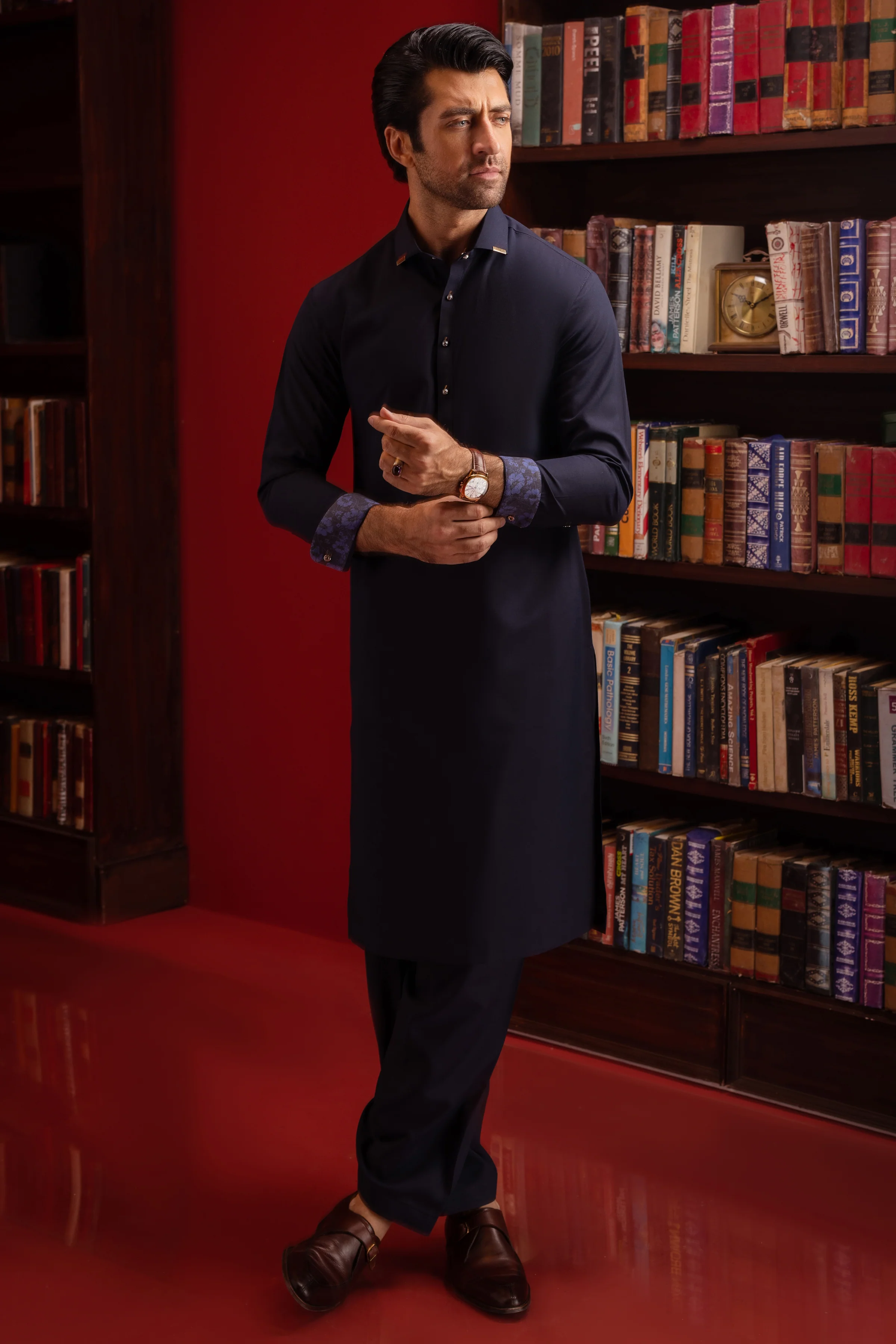 NAVY KAMEEZ SHALWAR | CCMKS-S-US-39399-3/4 - ALBANIA