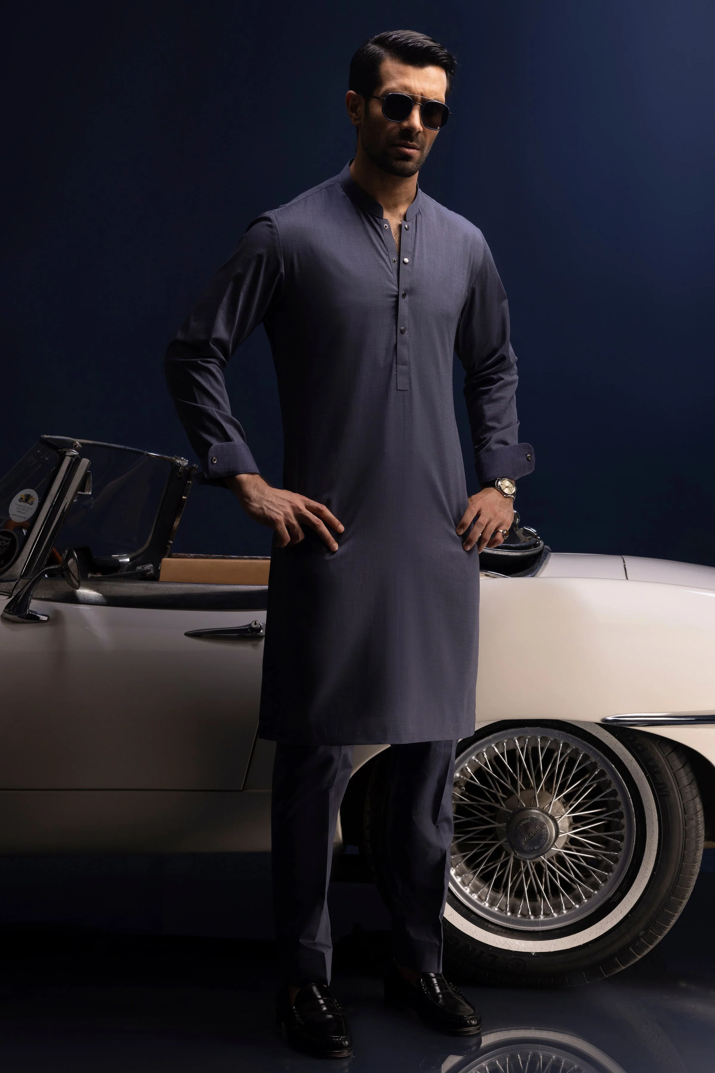 PURPLE COTTON KURTA TROUSERS | CCMKT-S-39391-3/3 -FIJI