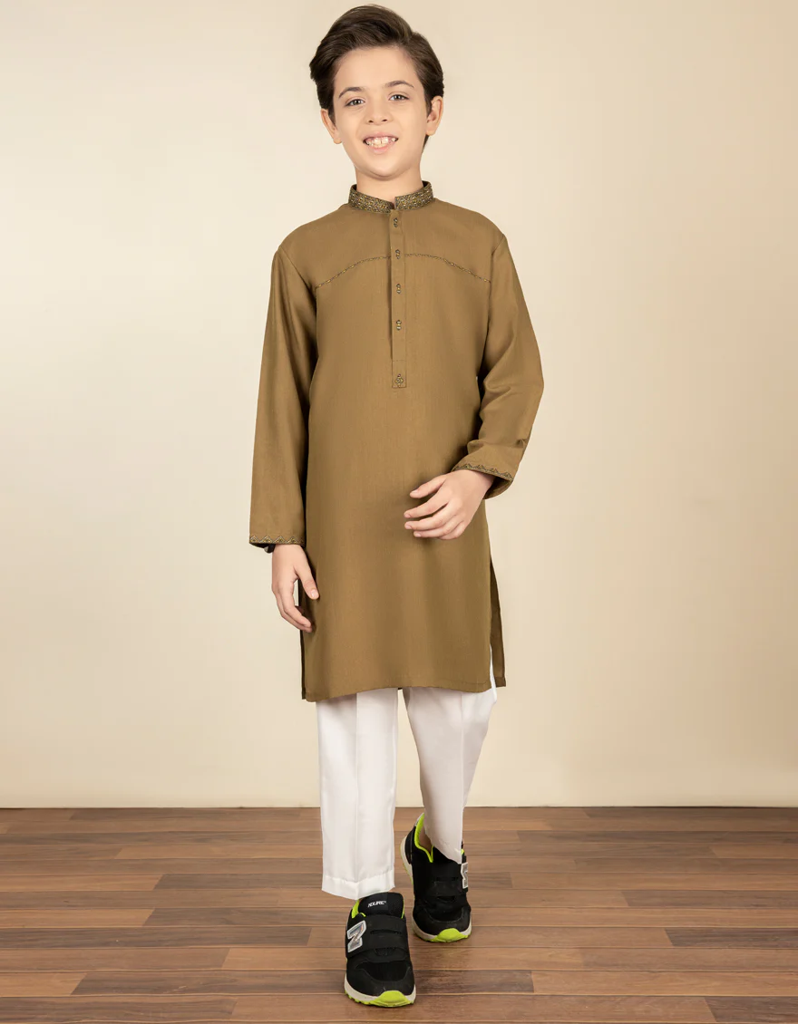 MEHNDI GREEN BLENDED KURTA | JCK-A-US-39308/S22/JJ7610-FL