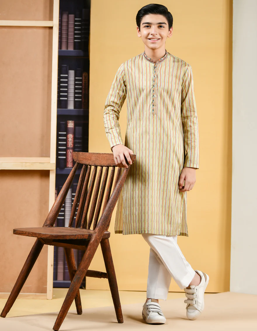 YELLOW COTTON KURTA | JCK-S-US-35957/S22/JJ7546-SF