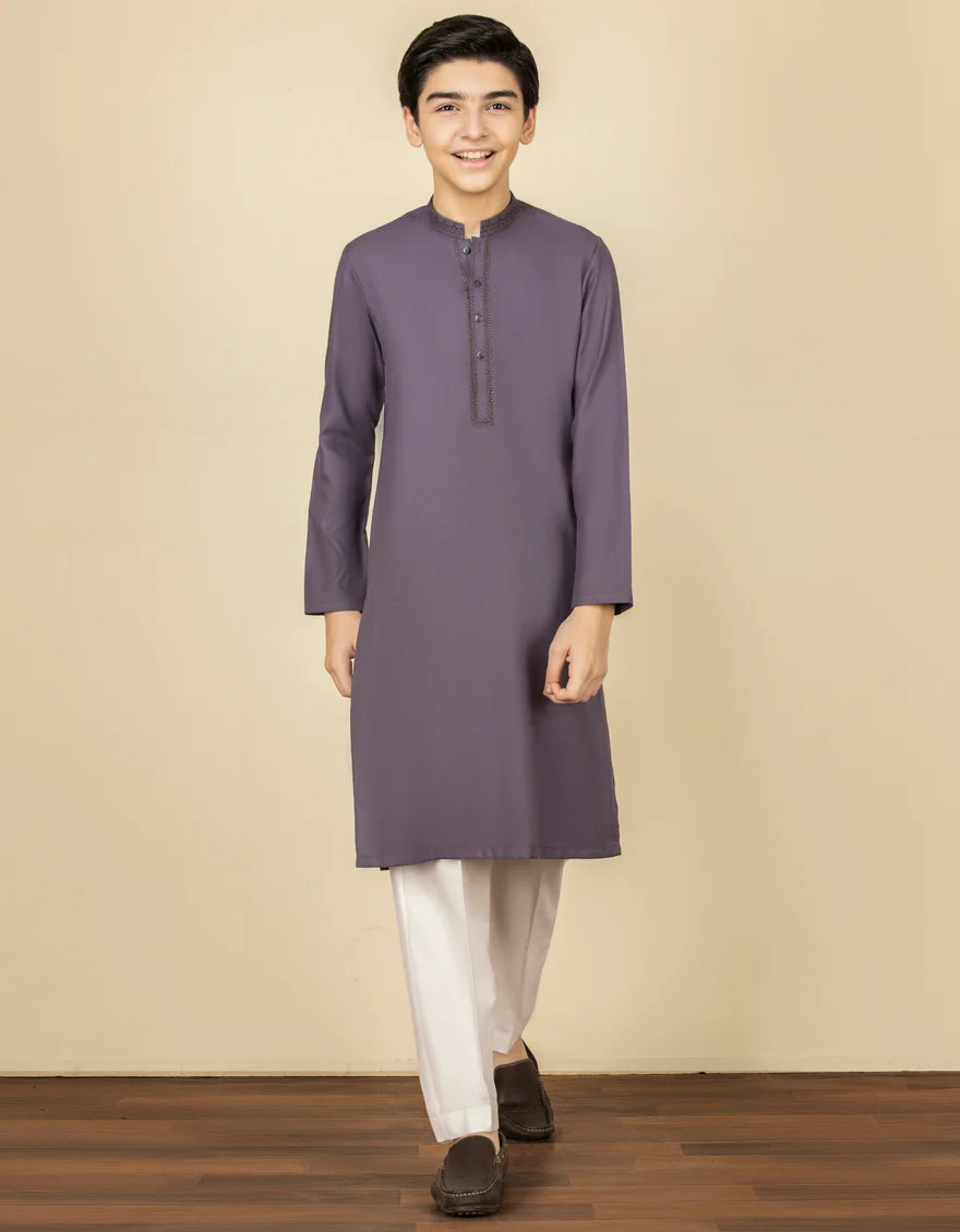 PURPLE BLENDED KURTA | JCK-S-US-38561/S22/JJ8128-FL