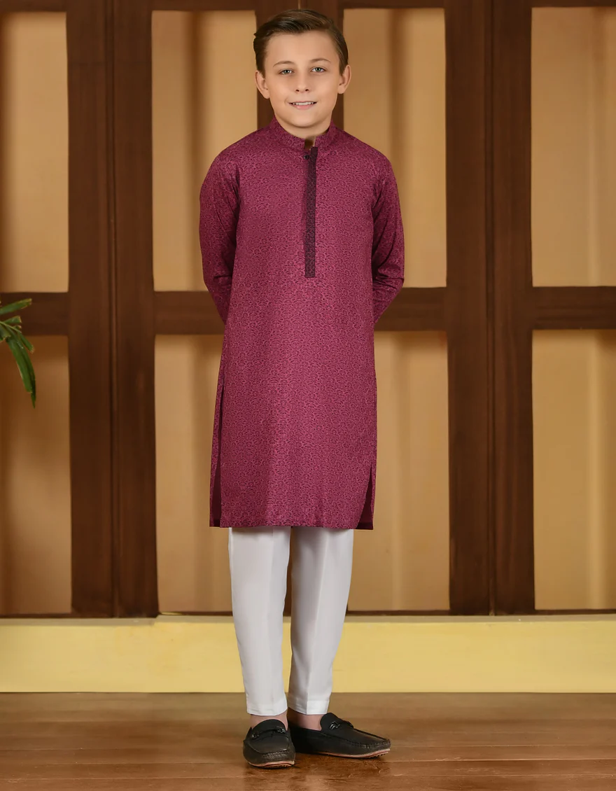 MAGENTA COTTON KURTA | JCK-S-US-38724/S23/JJ8771-SF