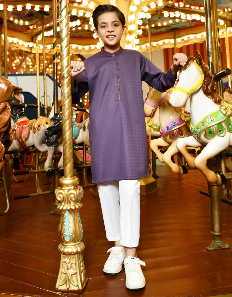 LILAC PURPLE COTTON KURTA | JCK-S-US-38728/S23/JJ7401-FL