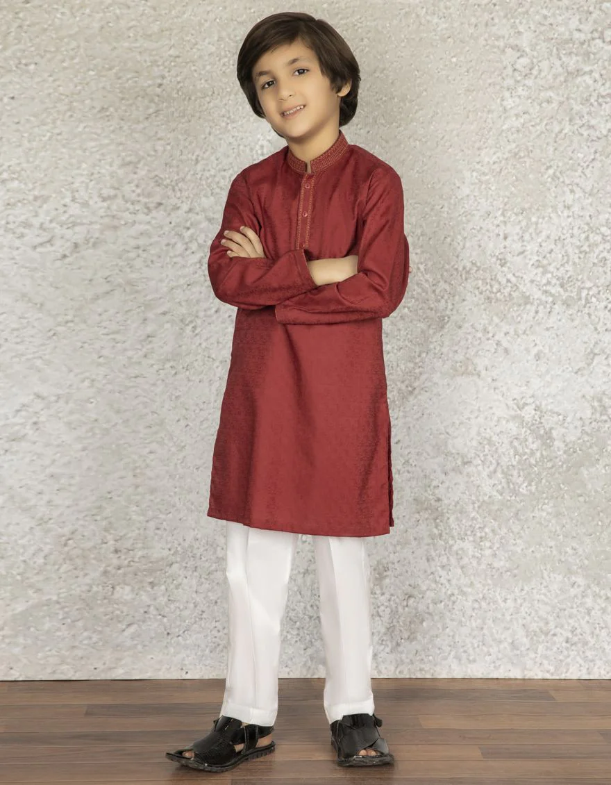 RED COTTON KURTA | JCK-S-US-39288/S22/JJ7030-SF