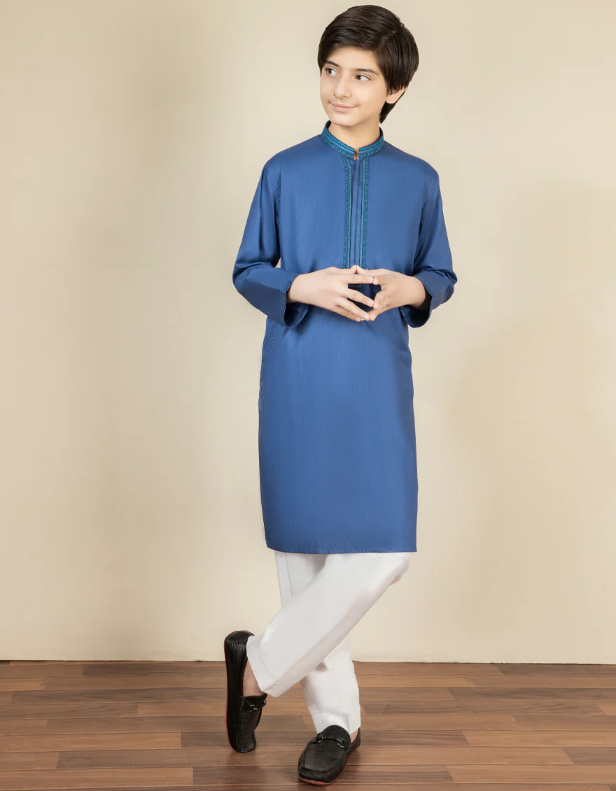 BLUE COTTON KURTA | JCK-S-US-39306/S22/JJ8152-SF
