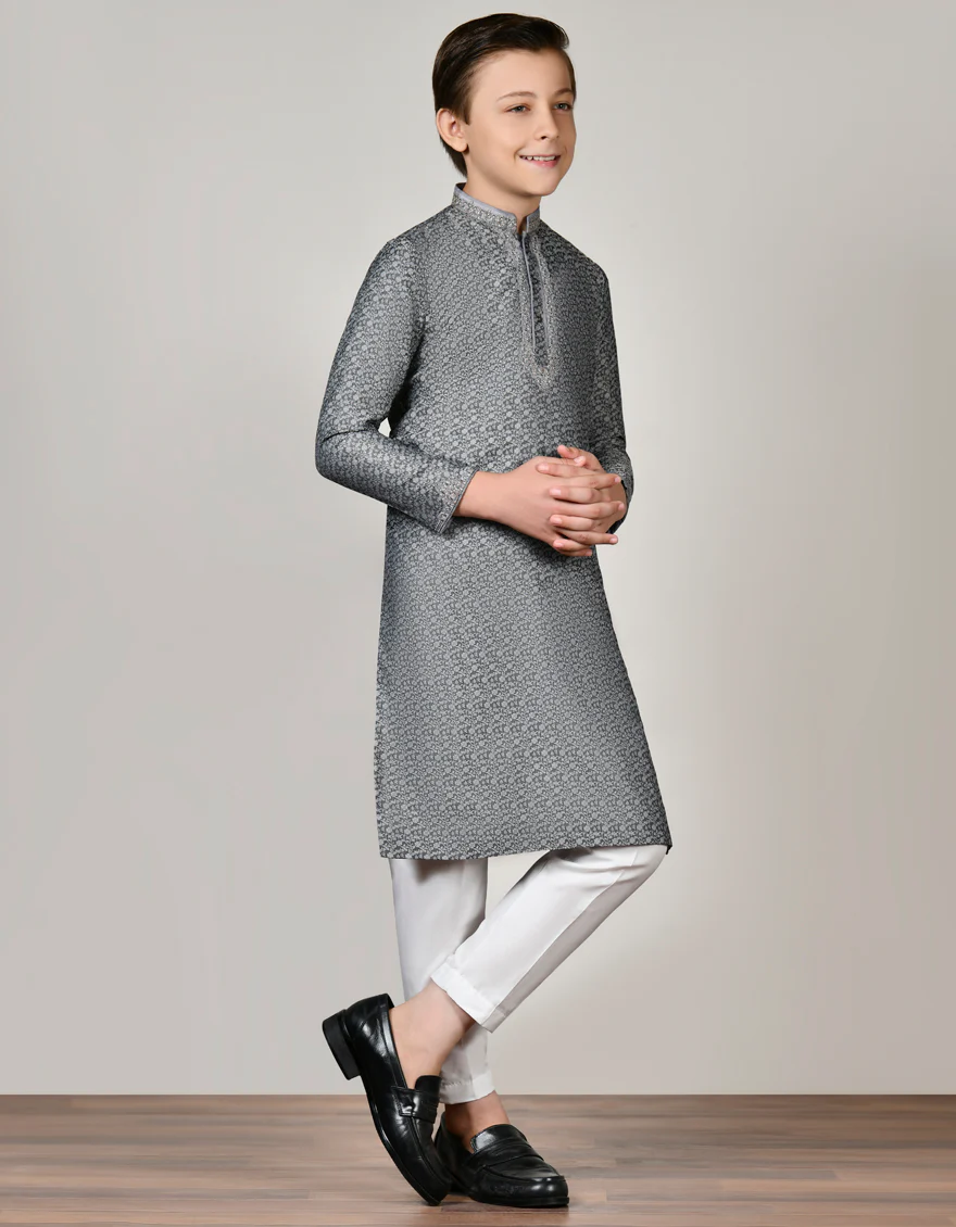 GREY KURTA | JCK-SP-48027/S23/JJ8973-FL