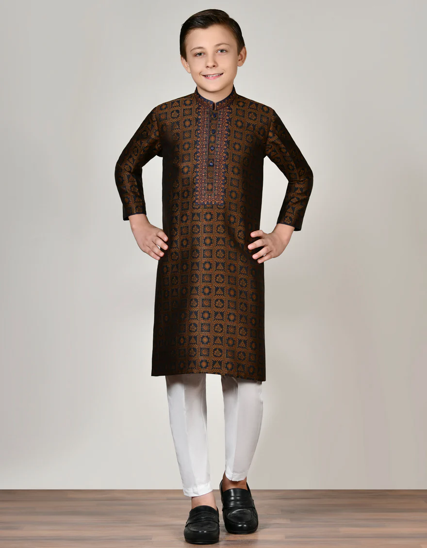 BROWN KURTA | JCK-SP-48035/S23/JJ8852-FL