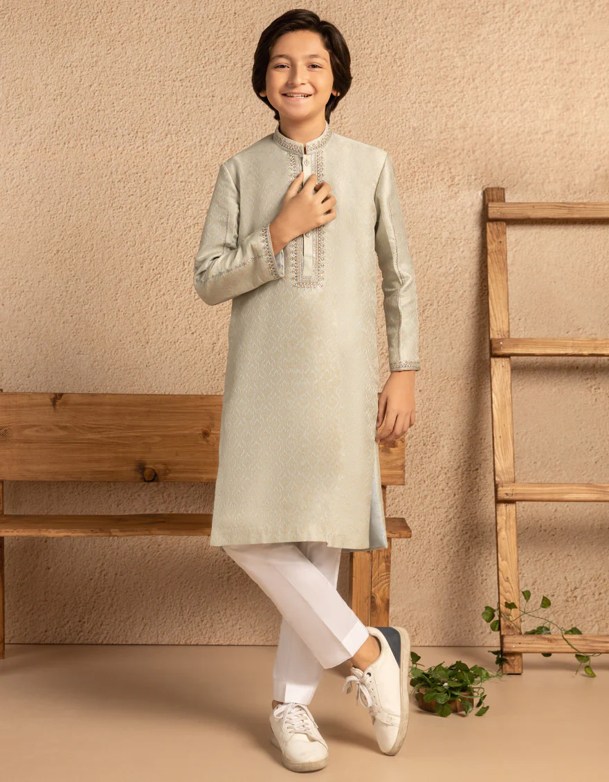 ICE BLUE BLENDED SPECIAL KURTA | JCK-SP-A-50264/S25/JJ11065-FL