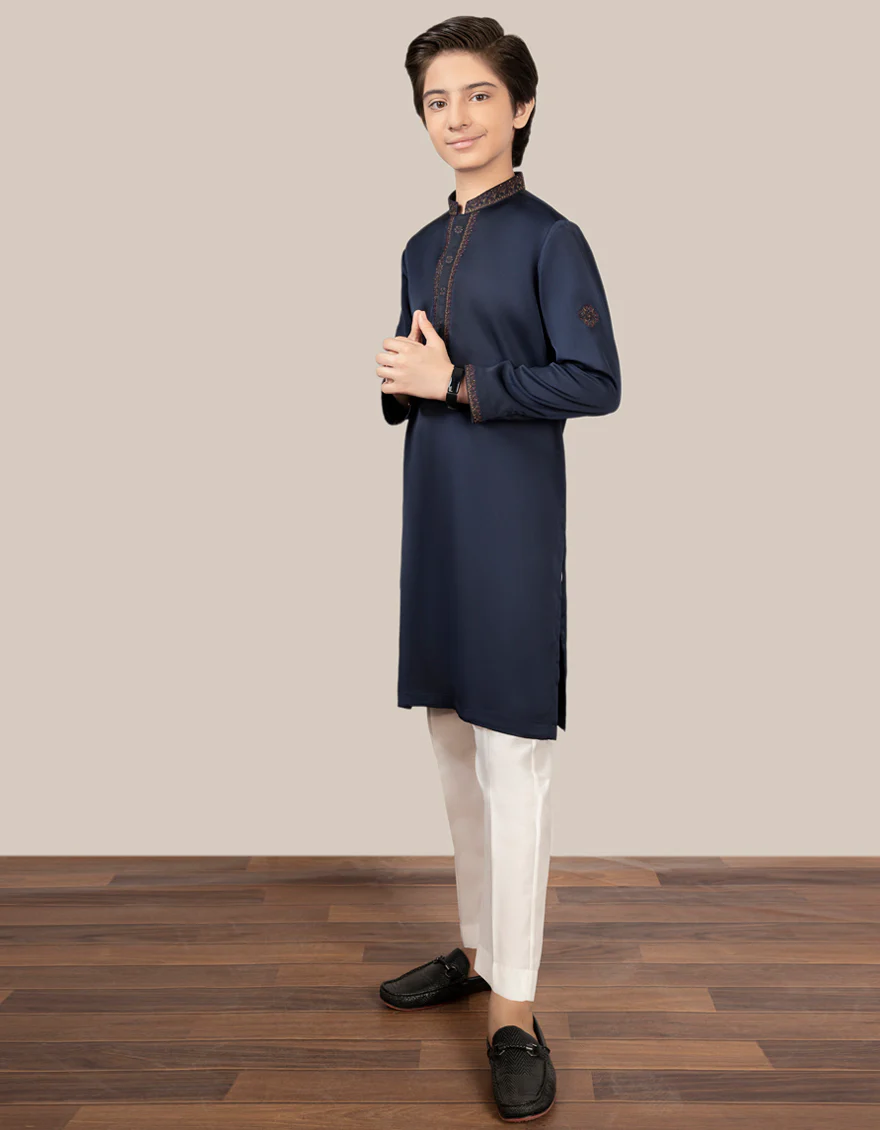 NAVY BLUE SPECIAL KURTA | JCK-SP-US-35828/S22/JJ7512-FL